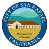 © Image: City of San Rafael, California The official seal of the City of San Rafael reflects the town's historical ties to the mission from whence it got its name.