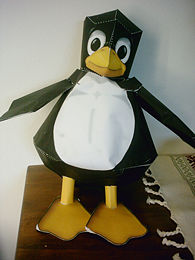 Tux origami.