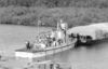 Diesel tugboat Beaver Lake, and loaded barge, leaving Waterways, Alberta, for the Arctic, 1946 - N-2013-014-0422.jpg