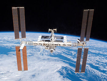 The ISS in its formation as of mid 2007. Photo made on June, 2007. Credits: STS-117 Crew, NASA.