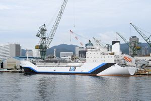 SUISO FRONTIER left rear view at Kawasaki Heavy Industries Kobe Shipyard October 18, 2020 03.jpg