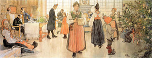 Now is it Christmas again (1907) by Carl Larsson.jpg