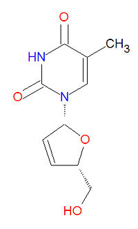 Stavudine structure.jpg